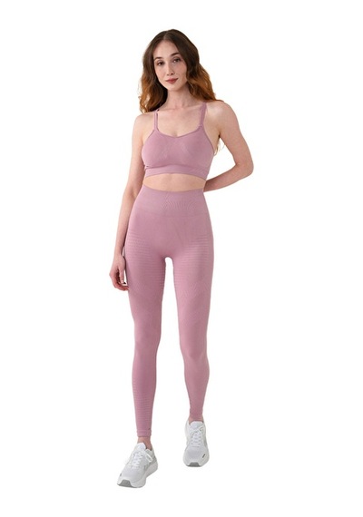 Musclecloth Nova Seamless Desenli Push-up Tayt Pembe