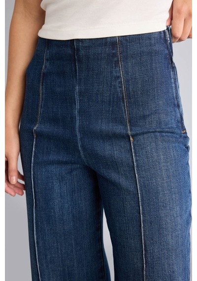 Defacto Straight Wide Yüksek Bel Düz Ve Geniş Paça Jean Pantolon I9331ax26wnnm34 Mavi-nm34