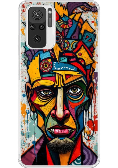 Xiaomi Redmi Note 10s Uyumlu Şeffaf Kılıf Tablo 1 Tasarımlı