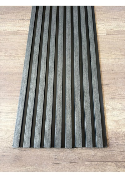 Polimer Grey Duvar Ofis Tv Arkası Koridor Dekoratif Panel 5 Adet 55 Cm