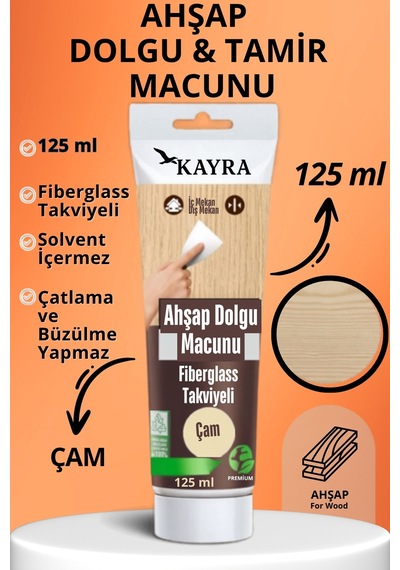 Çam Renk Ahşap Tamir Macunu 125 Ml Mobilya Masa Dolap Sehpa Çizik Çatlak Giderici Parke Çatlak Dolgusu Parke Çizik Tamiri Lamine Parke Ve Ahşap Yüzeyler İçin Onarıcı Macun Tahta Tamirat Macunu Çam