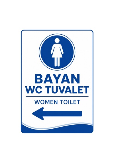 Bayan Wc Tuvalet 50x70cm Pvc Isg Levha V4