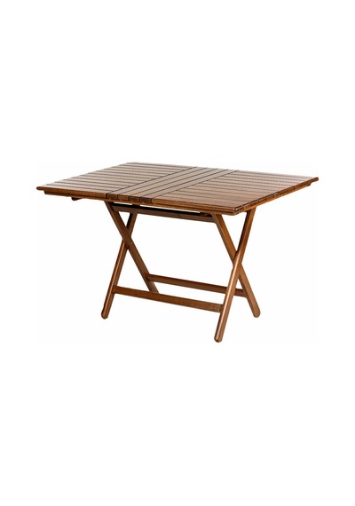 Bahçeme Kaş 80X120 Katlanabilir Ahşap Bahçe Balkon Masası