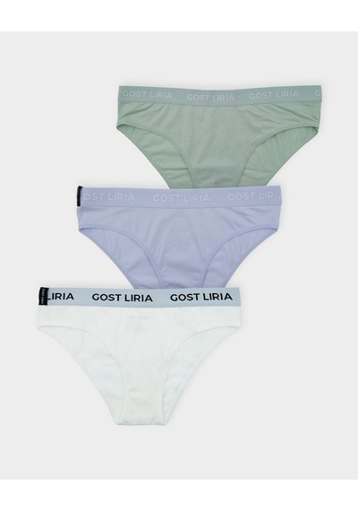 Gost Liria Cheerfull Kadın Slip 3 Lü Paket - Çok Renkli Çok Renkli