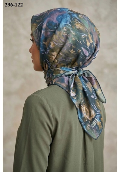 Zer Scarf Zer Scarfs Dijital Soft Pamuk Eşarp 296-122 Çok Renkli