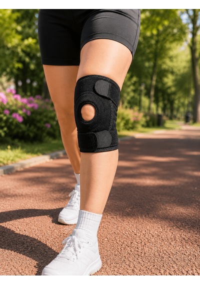 Patella Destekli Kısa Dizlik Ayarlanabilir Bantlı Diz Koruyucu Destek Çok Renkli