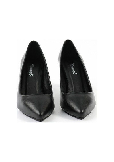 Tuna Hakiki Deri Siyah Stiletto Kadın Ayakkabı - Rgn80123 Siyah
