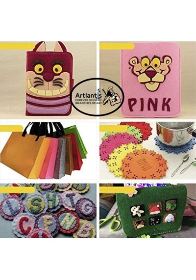 Siyah Keçe A4 2 Mm 20x30 Cm 5 Li 1 Paket Okul Kreş Etkinlik