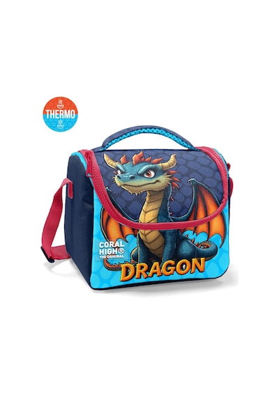 Coral High Kids Dragon Desenli 3 Lü Okul Çanta Seti Set0133213 Mavi
