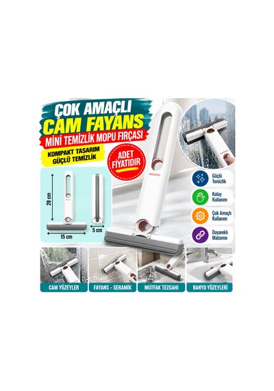 Çok Amaçlı Cam Fayans Mini Temizlik Mopu Fırçası Adet Fiyatıdır Diğer