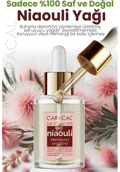 Caracal Niaouli Uçucu Yağı %100 Saf Nioli Yağı 30 ML