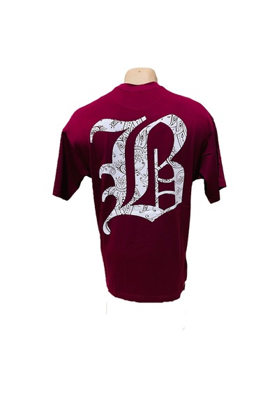 Bordo Erkek Bandana Tişört Bordo
