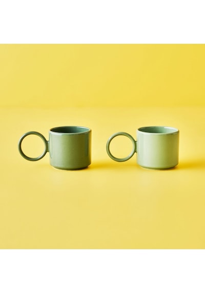 Bella Maison Arcana Espresso 2'li Set Yeşil 184 CC