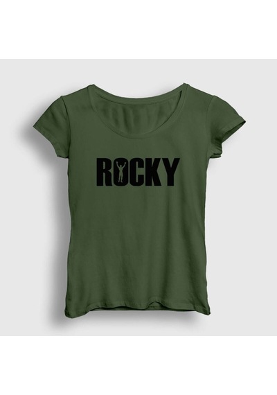 Noıssey Kadın Haki Logo Film Rocky T-shirt 249978tt