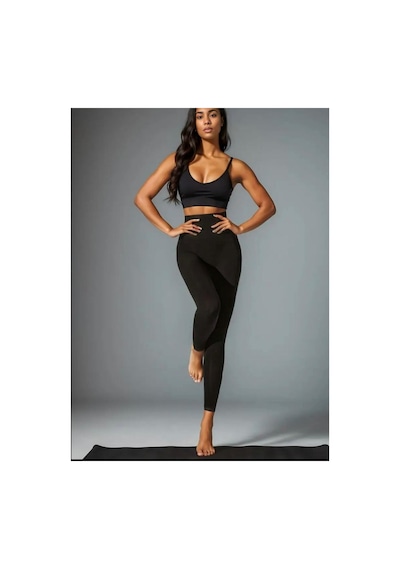 Fit Women 2 Beden Korse Tayt Seamless 2100 Siyah