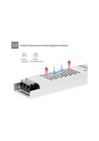 16.5 Amper Ultra Slim Şerit Led Trafo