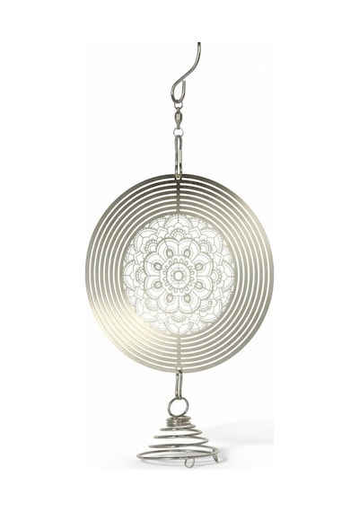 Feng Shui Mandala Temalı Rüzgar Çanı Dış Mekan Bahçe Balkon Süsü Yeni Ev & Arkadaş Hediyesi 60 Cm.