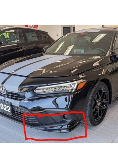 Honda Civic 2022 Ithal Boyalı Piano Black Ön Flap