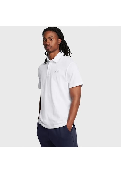 Under Armour Icon Erkek Beyaz Polo Yaka Tişört