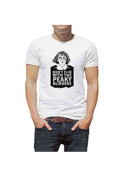 Peaky Blinders Tommy Shelby Dont Baskılı Beyaz Erkek Tshirt