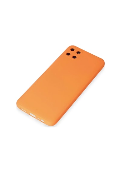 Bezos Realme C11 Kılıf Nano İçi Kadife Silikon - Turuncu Bzs01