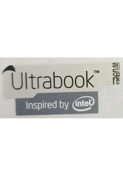 OEM Ultrabook Inspired by intel gri Sticker Etiket D99