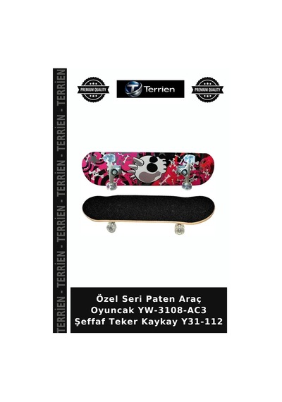 Özel Seri Paten Araç Oyuncak Yw-3108-ac3 Şeffaf Teker Kaykay Y31-112