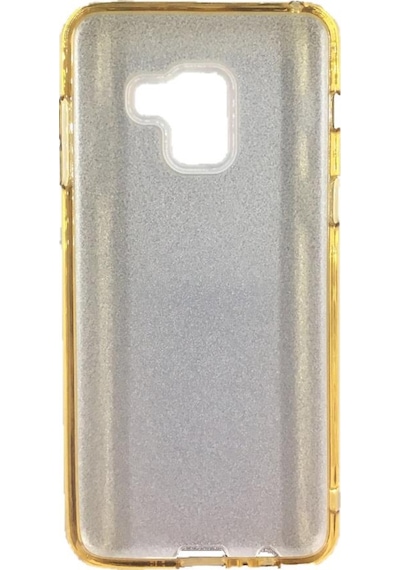 Samsung Uyumlu S9 Plus (G965) 3in1 Simli Silikon Arka Kapak Gold