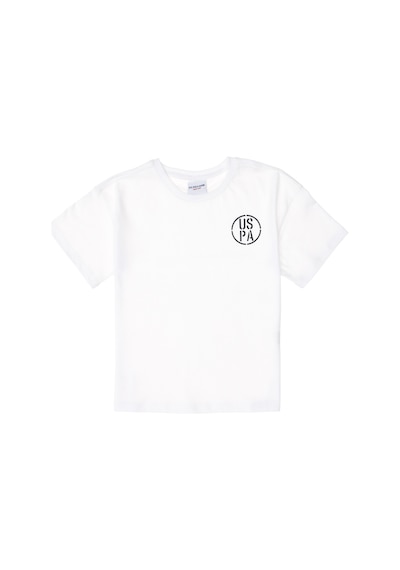 U.S. Polo Assn. Erkek Çocuk Beyaz Oversize Bisiklet Yaka Tişört 50298981-VR013 U.S. Polo Assn. Erkek Çocuk Beyaz Oversize Bisiklet Yaka Tişört 50298981-VR013