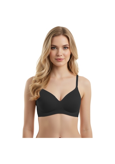 Cottonhill Seamless Bra - Soft Lazer Kesim Balensiz Ayarlanabilir Askılı Dikişsiz Kadın Sütyen 2'li Paket Çok Renkli
