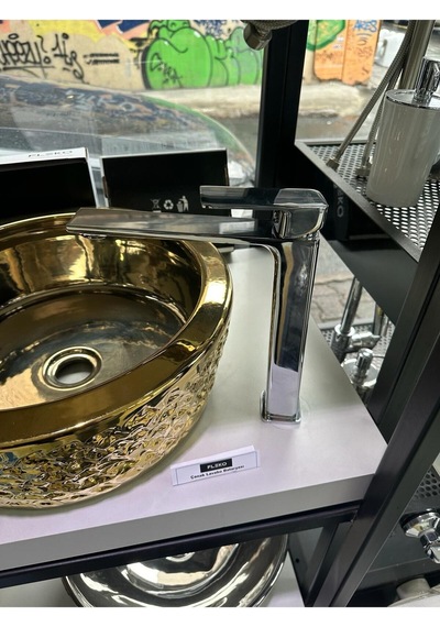 Boheme Fleko Levi Çanak Lavabo Bataryası Krom Krom