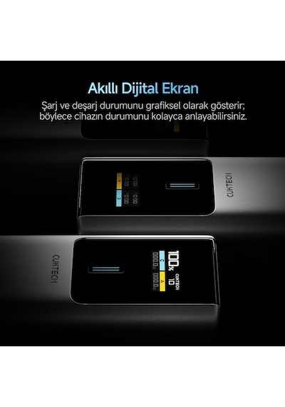 Cuktech 10 Powerbank 10000 Mah 150 W Pd3.1 Süper Hızlı Şarj 2 P Siyah