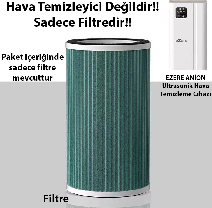 Ezere Anion Ultrasonik Hava Temizleyici İçin Yedek Filtre