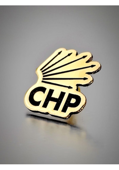 Chp Yaka Rozeti Dekope Kesim Altın