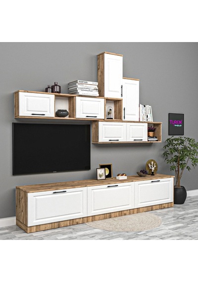 Geometrik Membran Tv Ünitesi Mdf Antrasit Geometrik Membran Tv Ünitesi Mdf Antrasit