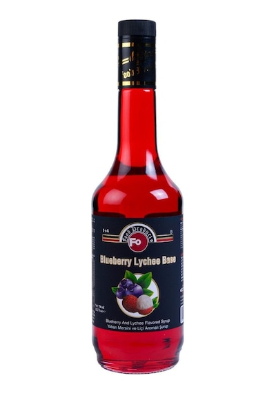 Fo Yaban Mersini Ve Liçi Aromalı Kokteyl Şurup-blueberry Lychee Baz 700 Ml