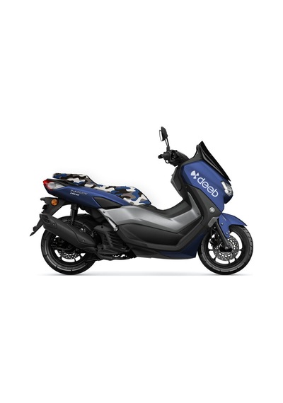 Deeb Yamaha Nmax Kamuflaj Sele Kılıfı Örtüsü Lacivert Beyaz