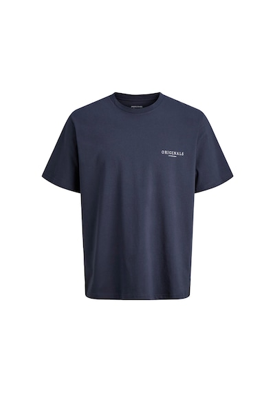 Jack & Jones Montauk Allover Print Erkek Lacivert Tişört 12292148-ogy