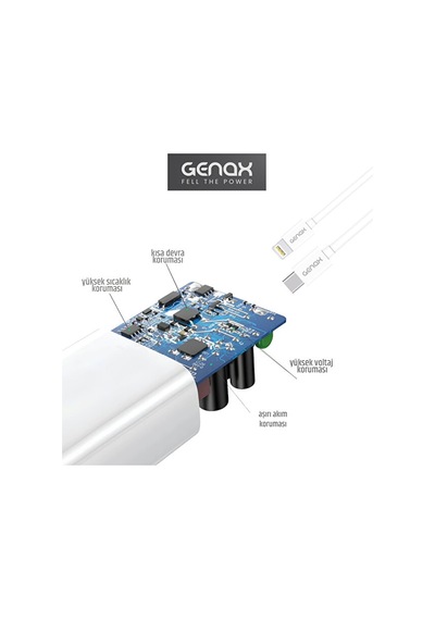 Lucatech Lc-102 Boost Serisi 12w / 2.4a Akıllı Voltaj Algılamalı Tekli Usb Duvar Şarj Cihazı Adaptör Beyaz