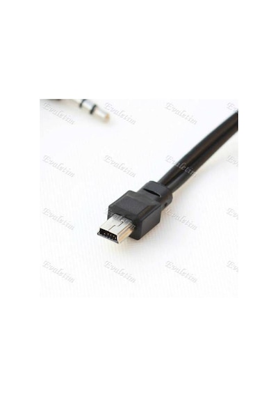 Usb To Aux - 5 Pin Kablo Müzik Kutusu Kablosu