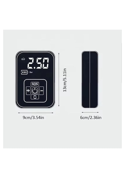 Enshall A-5566 Mini Kablosuz Dijital Taşınabilir Kompresör Araç Lastik Top Şişirme Pompası Hava Kompresörü