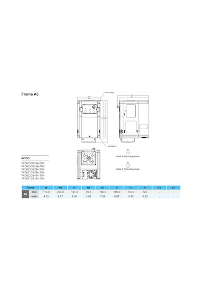 Delta Vfd015cb21a-21m ,c200-1.5kw/220v Ac Motor Sürücü