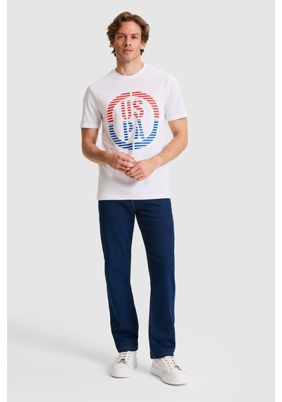 U.s. Polo Assn. Erkek Beyaz Tişört 50326955-vr013