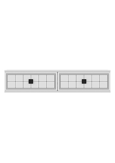 Tda1205b Yuka Duvara Montaj Tv Sehpası Beyaz 120cm