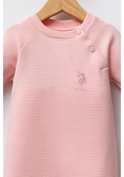 U.S. Polo Assn. Kız Bebek Pembe Tulum 5274-49017 Pembe