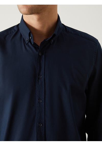 Lcw Vision Lacivert Slim Fit Uzun Kollu Oxford Erkek Gömlek