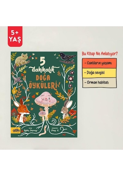 5 Dakikalık Doğa Öyküleri - Gabby Dawnay - Abm Yayınevi