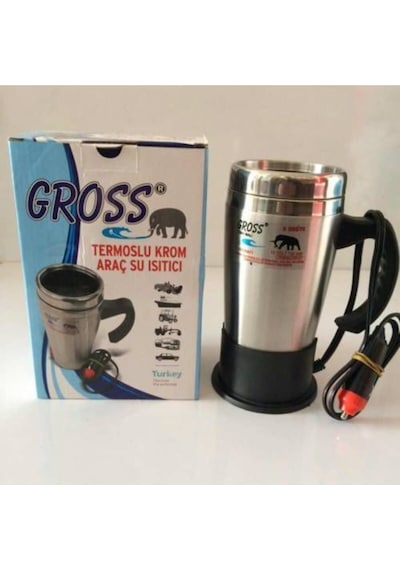 Ahmet Otomotiv Şahika 24V 500 ML Çelik Çakmaklık Girişli Araç Içi Oto Su Isıtıcı Kettle