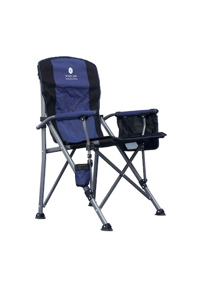 Windcamp Katlanır Kamp Sandalyesi Lux Mavi - Siyah