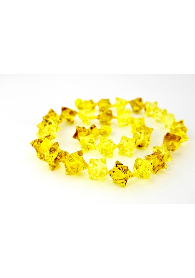 Kehribar Kolye Silindir Özel Tasarım Ambergold Kly17-23 Çok Renkli